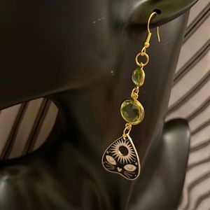 Handmade Planchette Goth Style Earrings